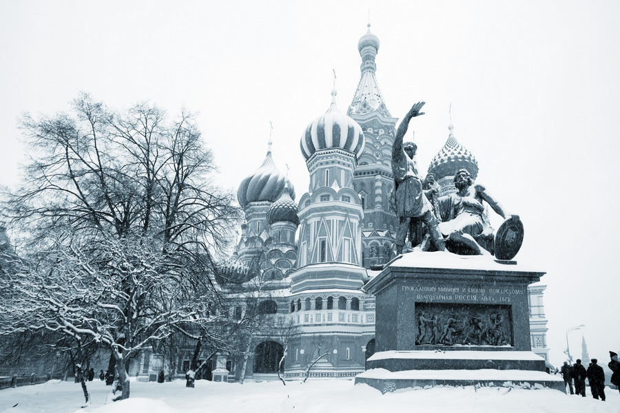Москва, Россия, памятник Минину и Пожарскому / Photobank of Oleg Borisov / photobo.ru