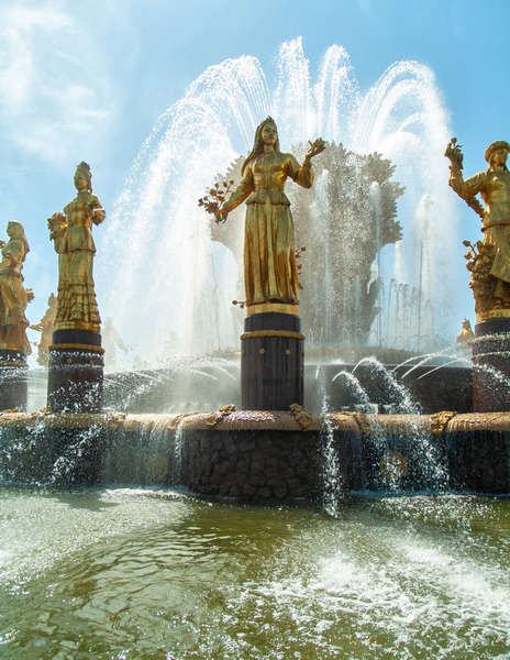 Москва, Россия, ВДНХ, фонтан «Дружба народов» / Photobank of Oleg Borisov / photobo.ru